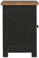 Signature Design by Ashley® Valebeck Light Brown Chairside End Table with Rustic Black Base-3