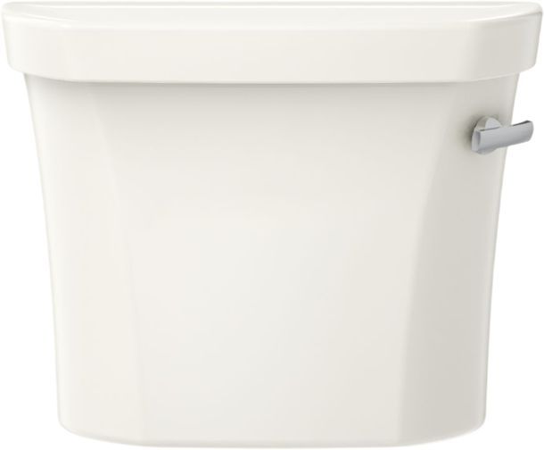 KOHLER® Wellworth® Biscuit 9" Right-Hand Trip Toilet Tank, 1.28 Gpf with Tank Cover Lock-1