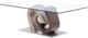 Global Furniture USA T4126 Glass Top Coffee Table with Dark Brown/Silver Base-3