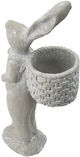 A & B Home Gray Rabbit Planter-3