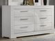 Furniture of America® Whitby White Dresser-0