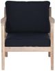 Linon Svana 2-Piece Navy/White Wash Fabric/Wood Outdoor Side Chair Set-3