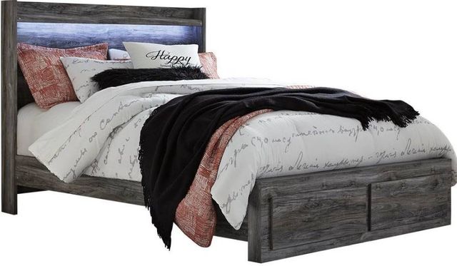 Signature Design by Ashley® Baystorm 6-Piece Gray Queen Panel Storage Bed Set-1