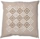A & B Home Dashiell Gray/White 22"x22" Throw Pillow-0