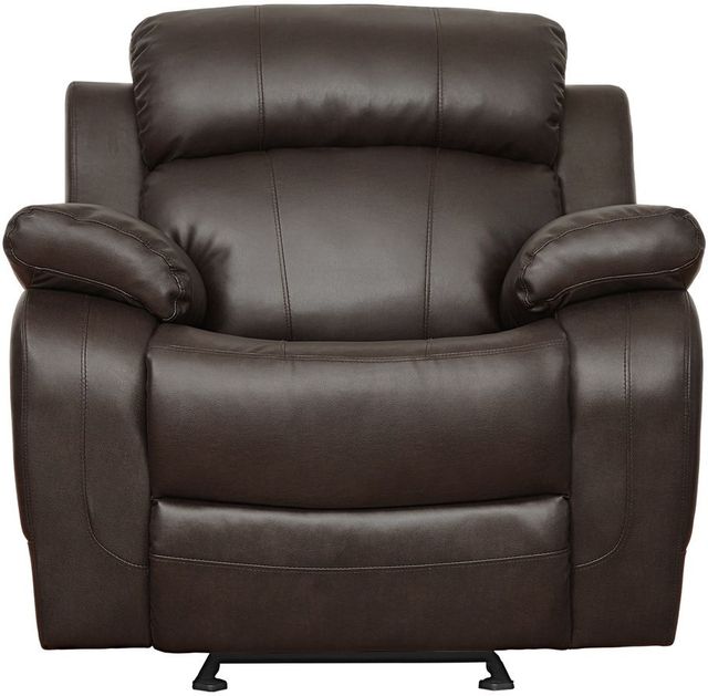 Homelegance® Marille Brown Manual Glider Reclining Chair-2