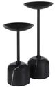 Renwil® Uma 2-Piece Matte Black Candle Holder Set-0