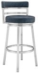 Armen Living Madrid Blue 30" Bar Stool-0