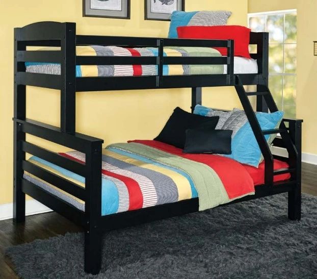 Powell® Porter Black Twin/Full Bunk Bed-1