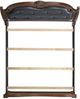 Elements International Cadenza Black/Brown King Upholstered Panel Bed-4