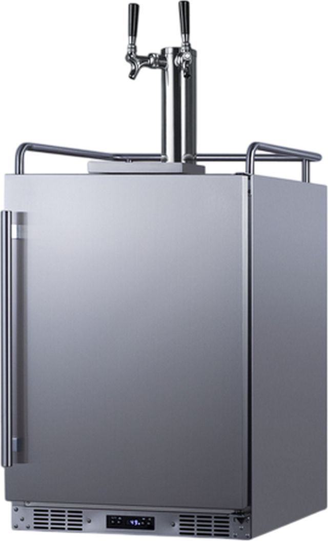 Summit® 24" 5.6 Cu. Ft Stainless Steel Built-In Outdoor Beer & Coffee Kegerator-1