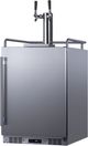 Summit® 24" 5.6 Cu. Ft Stainless Steel Built-In Outdoor Beer & Coffee Kegerator-1