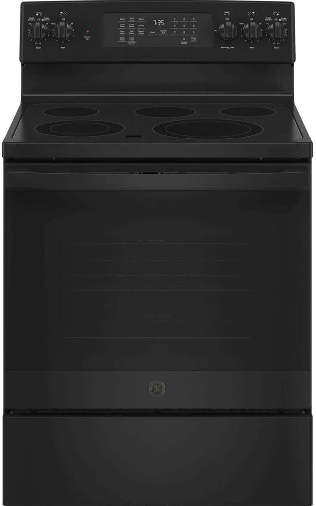 GE® 30" Black Free Standing Electric Range-0