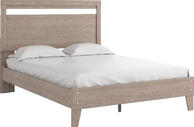 Signature Design by Ashley® Flannia 5-Piece Gray Full Panel Bed Set-1