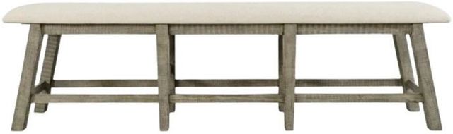Jofran Inc. Telluride Beige/Driftwood Counter Bench-3