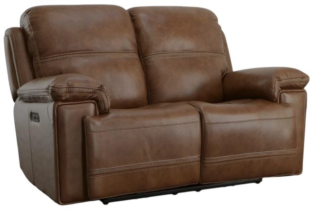 Flexsteel® Fenwick Brown Power Recliner Loveseat with Power Headrests-0