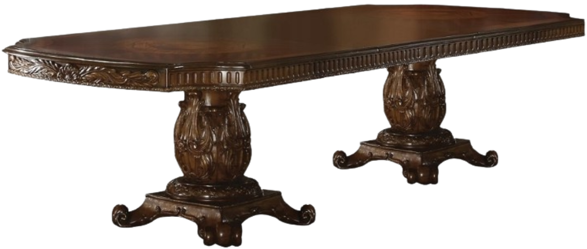 ACME Furniture Vendome Cherry Double Pedestal Dining Table