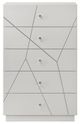 ACME Furniture Esther White/Silver High Gloss Chest-3