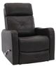 Man Wah Leather Charcoal Swivel Glider Recliner-0