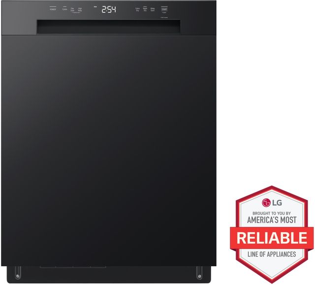 LG 24" Black Front Control Built-In Dishwasher-2