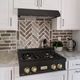 ZLINE Autograph Edition 30" Black Stainless Steel Gas Rangetop with Polished Gold Accents-2
