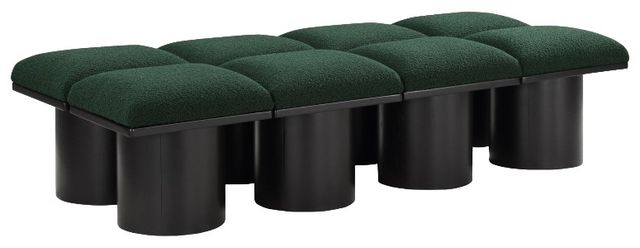 Meridian Furniture Pavilion 8-Piece Green/Black 72" Modular Bench Set-0