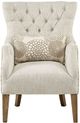 Olliix by Madison Park Beige Multi Braun Accent Chair with Back Pillow-0