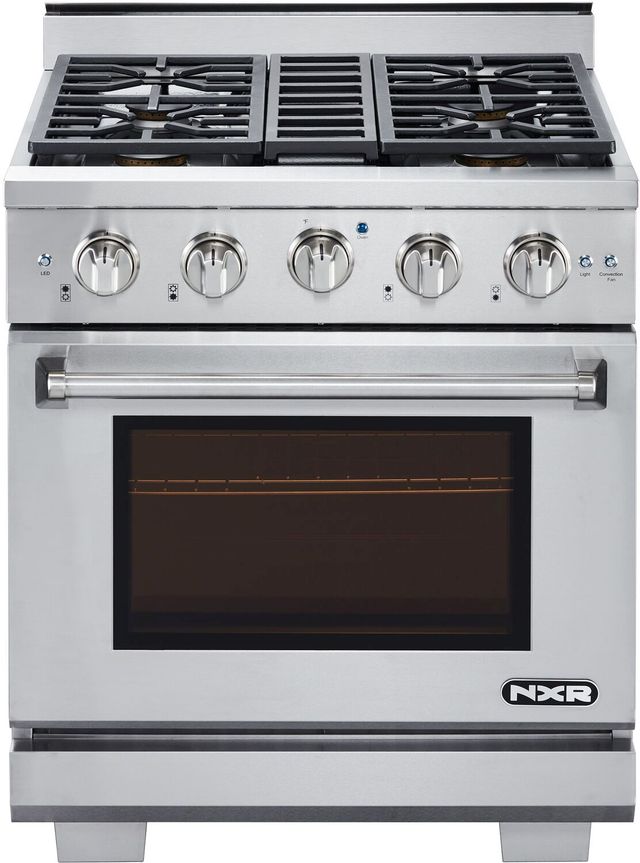 NXR NXR Culinary Series 30" Stainless Steel Pro Style Gas Range-0
