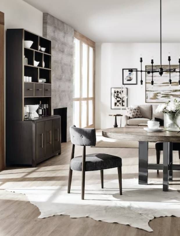 Hooker® Furniture Curata Mountain Modern Dining Table with Black Nickel Base-3
