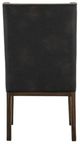 International Furniture Direct Walnut Black Side Chair-3