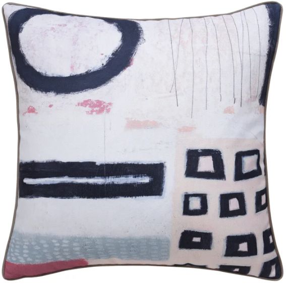 Stylecraft Norman Wyatt Home Black/White Geometric Designer Pillow-0