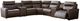 Benchcraft® ModZ 7-Piece Chocolate Modular Power Reclining Sectional with Audio Consoles-0