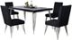 New Classic® Home Furnishings Ava 5-Piece Black/Chrome Dining Set-0