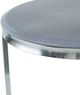 A & B Home Meeda 2-Piece Round Silver With Stainless Steel Base Nesting Tables-4