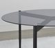 Coaster® Rosalie Smoked Glass Top End Table with Sandy Black Base-3