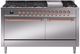 Ilve® Nostalgie II Series 60" Stainless Steel Pro Style Dual Fuel Range-0