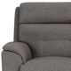 Flexsteel® Mason Dark Gray Manual Reclining Loveseat with Console-1