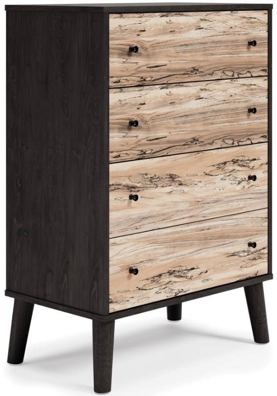 Signature Design by Ashley® Piperton 5-Piece Two-Tone Brown/Black Queen Panel Headboard Bedroom Set-3