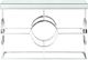 Elements International Pearl Glass Top Sofa Table with Chrome Base-1