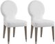 Bassett Mirror Farrah 2-Piece Porcelain White Dining Chair-0