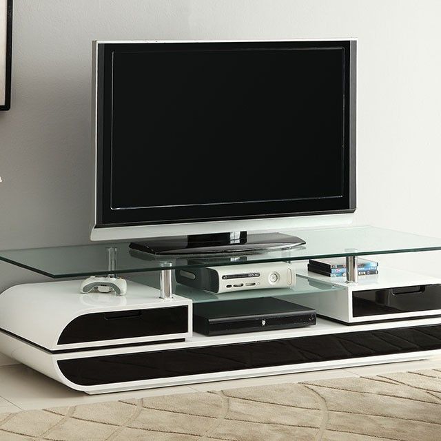 Furniture of America® Evos Black/White 63" TV Console-0