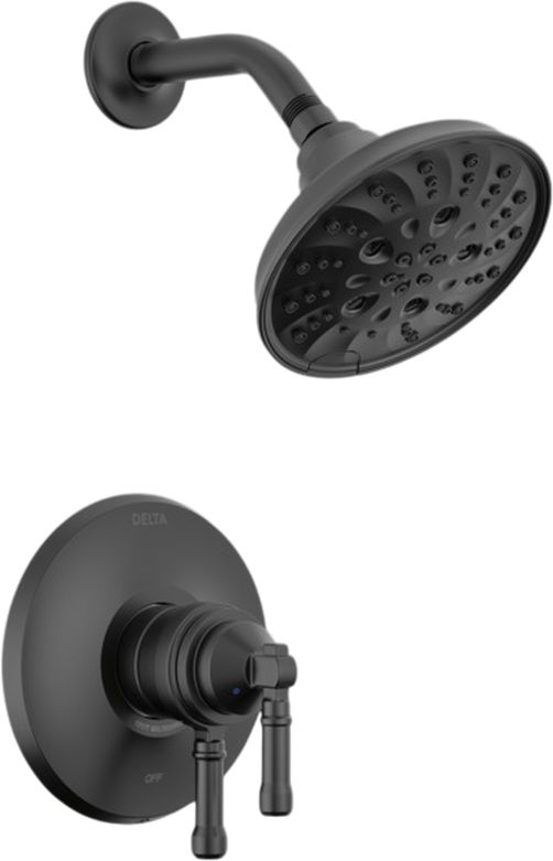 Delta Broderick® 17 Series Matte Black Shower Trim-0