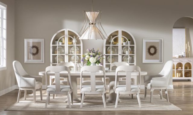 Legacy Classic Harmony Prelude Frost Double Pedestal Dining Table-1