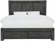 Modus Furniture Meadow Graphite California King Storage Platform Bed-2
