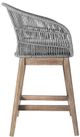 Armen Living Tutti Frutti Aged Teak/Gray Fabric/Rope/Wood Outdoor Counter Stool-4