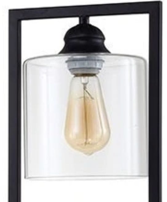 Furniture of America® Zoe Black Table Lamp-1