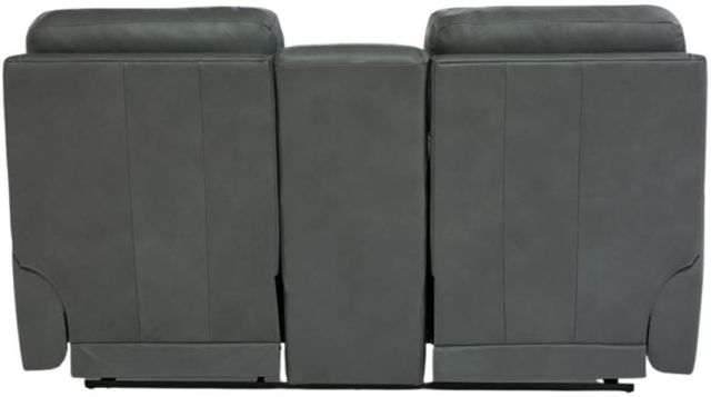 La-Z-Boy® Apollo Blue Grey Leather Manual Reclining Loveseat with Console-3