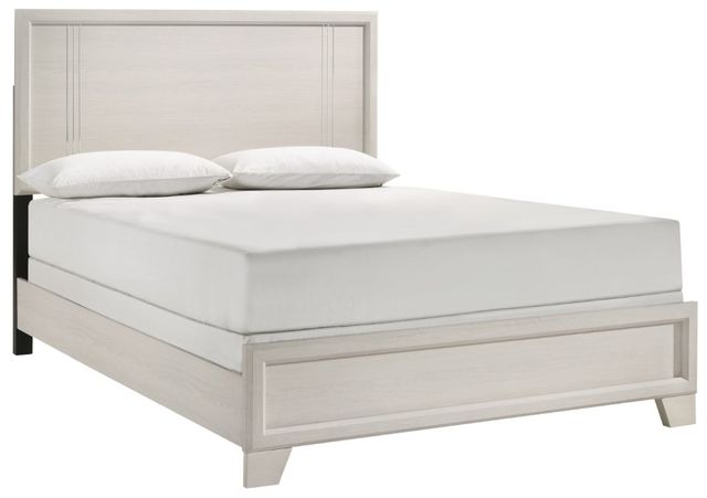 Crown Mark Charlie White Queen Panel Bed-0