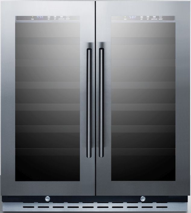 Summit® 30" Stainless Steel Wine Cooler-0