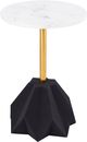 TOV Furniture Origami White Marble Side Table-0