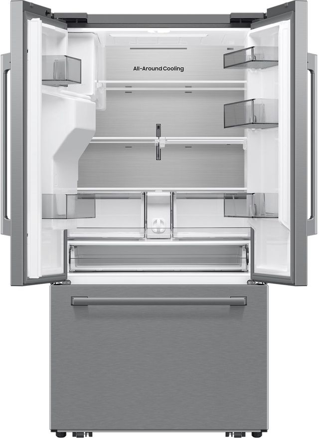 Samsung Bespoke AI 36" 23.5 Cu. Ft. Fingerprint Resistant Stainless Steel French Door Refrigerator with Dual Auto Ice Maker-1